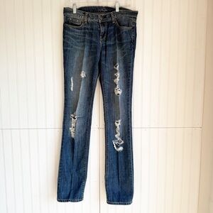 London Jean Size 6 Distressed Blue Women's Jeans